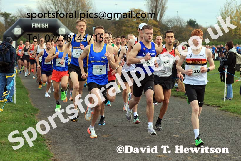 Senior Mens and Womens 2024 Heaton Memorial 10k Road Race, Newcastle Town Moor, Newcastle.   Photo: David T. Hewitson/Sports for All Pics